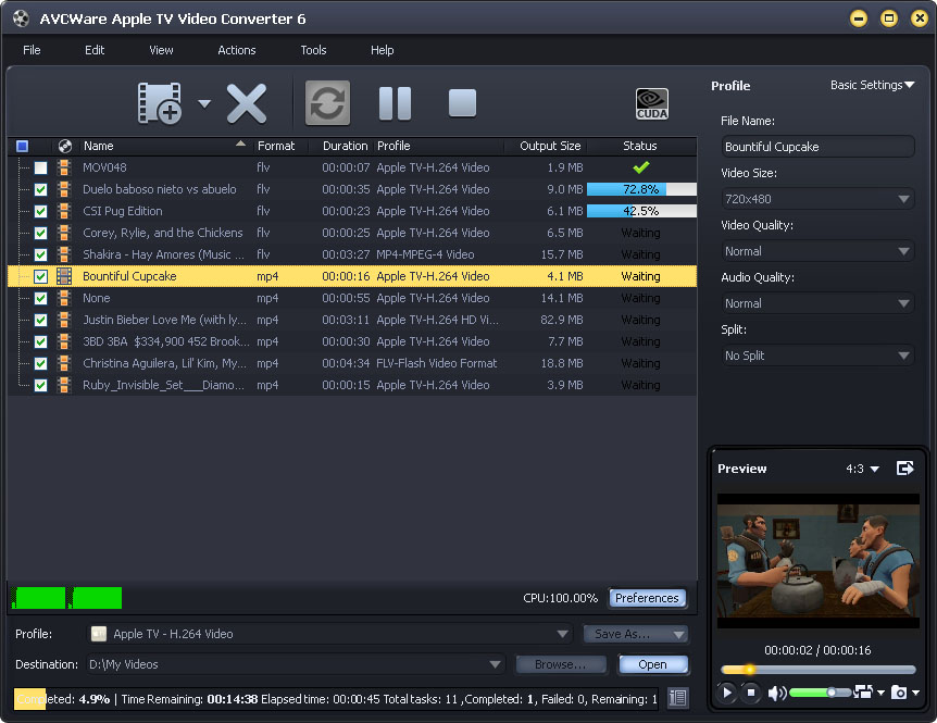 AVCWare Apple TV Video Converter 6.0.9.1210 full