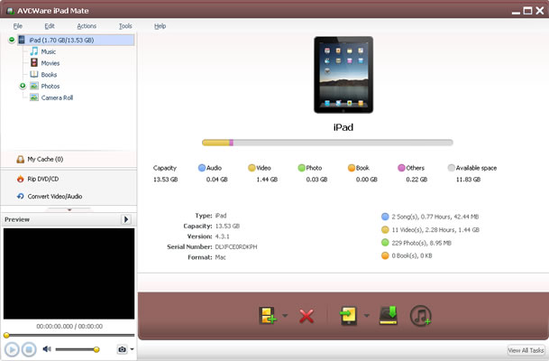Windows 7 AVCWare iPad Mate 5.3.1.20120606 full