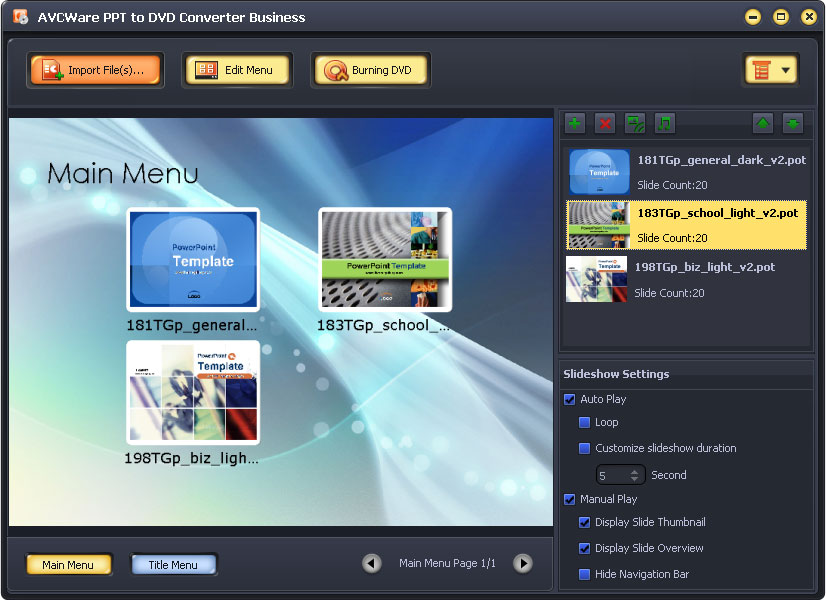 AVCWare PPT to DVD Converter Business screenshot