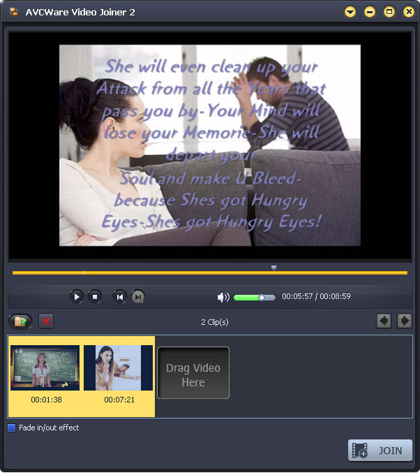 AVCWare Video Joiner screen shot