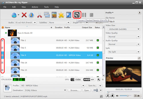Convert blu ray movies