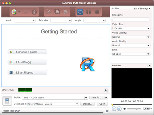 AVCWare DVD Ripper Ultimate for Mac - Install