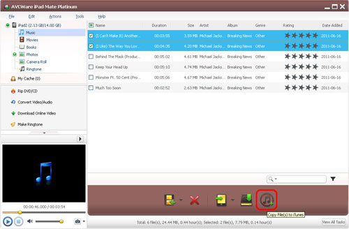 AVCWare iPad Mate Platinum - iPad to iTunes