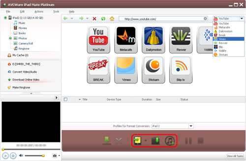 AVCWare iPad Mate Platinum - Online video to iPad